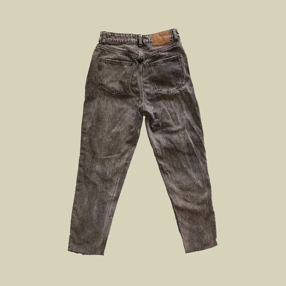 Zara High Rise Grey Jeans - Picture 2 of 5